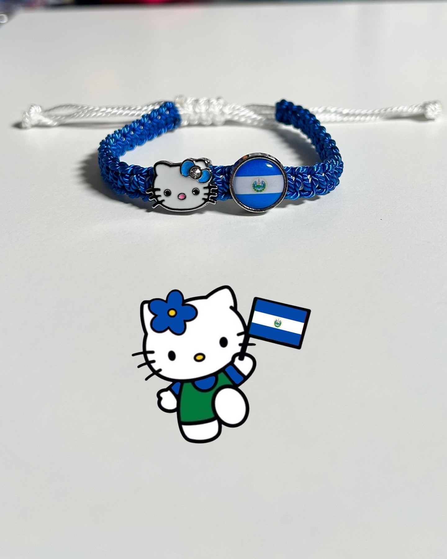 Hello Kitty Flag Handmade Bracelet