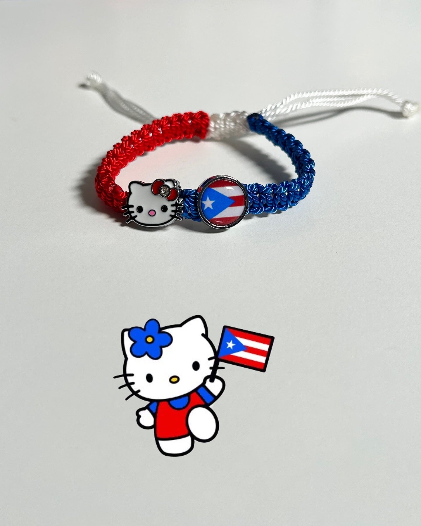 Hello Kitty Flag Handmade Bracelet