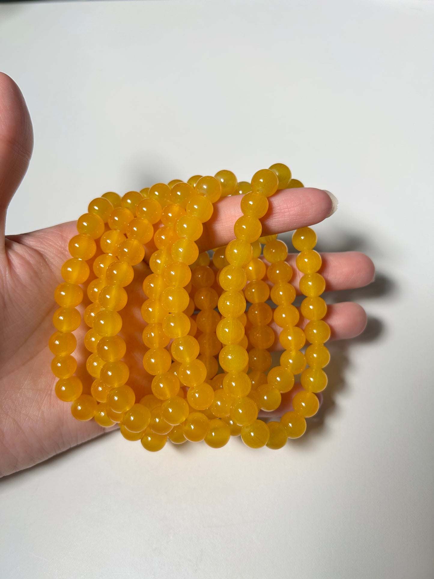 Amber Beaded Bracelet