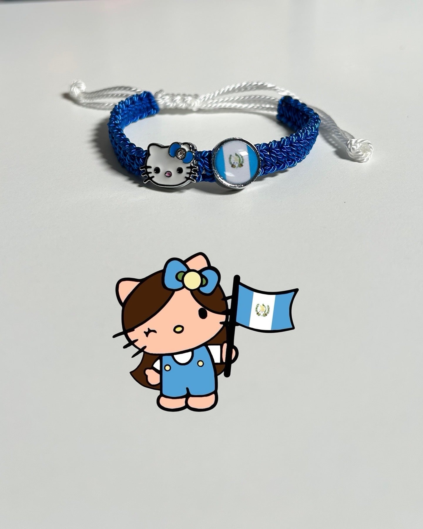 Hello Kitty Flag Handmade Bracelet