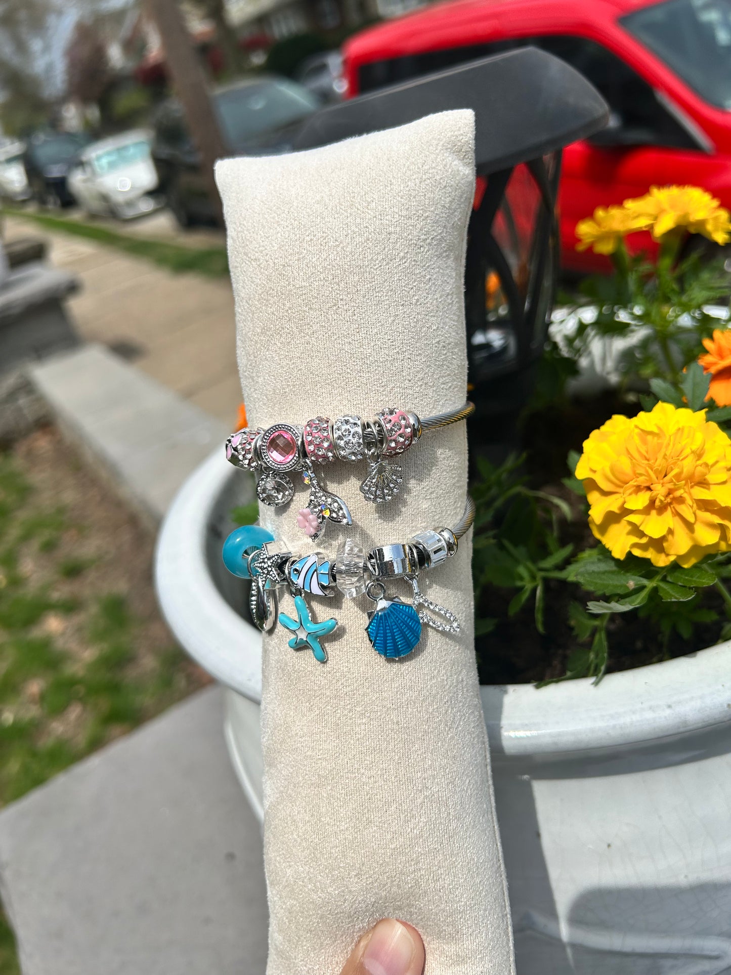 Stainless-Steel Ocean Inspired Bangles