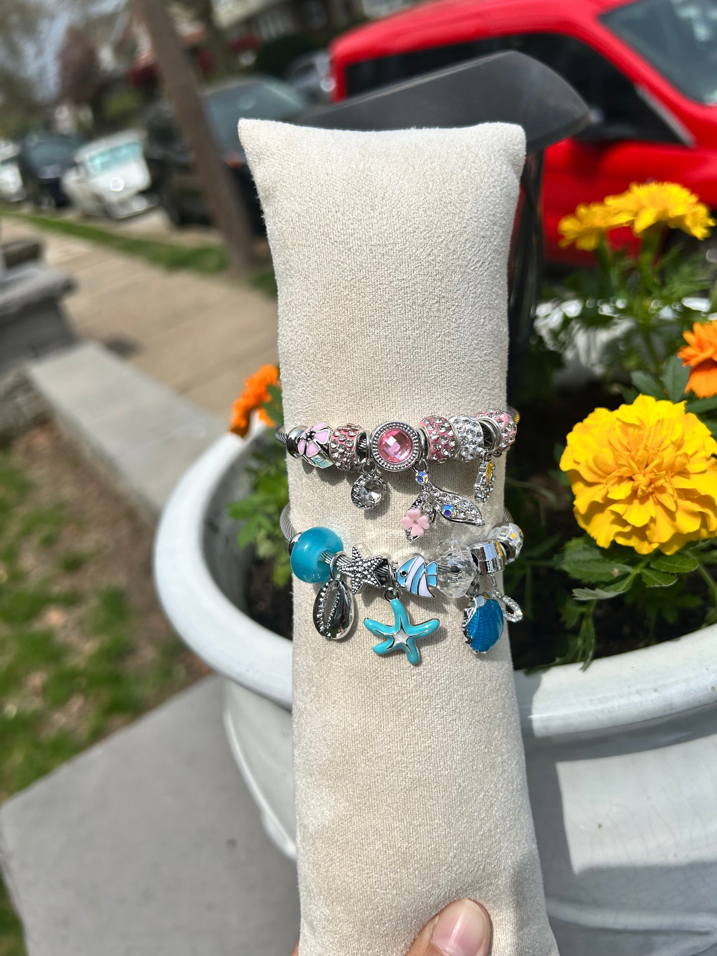 Stainless-Steel Ocean Inspired Bangles