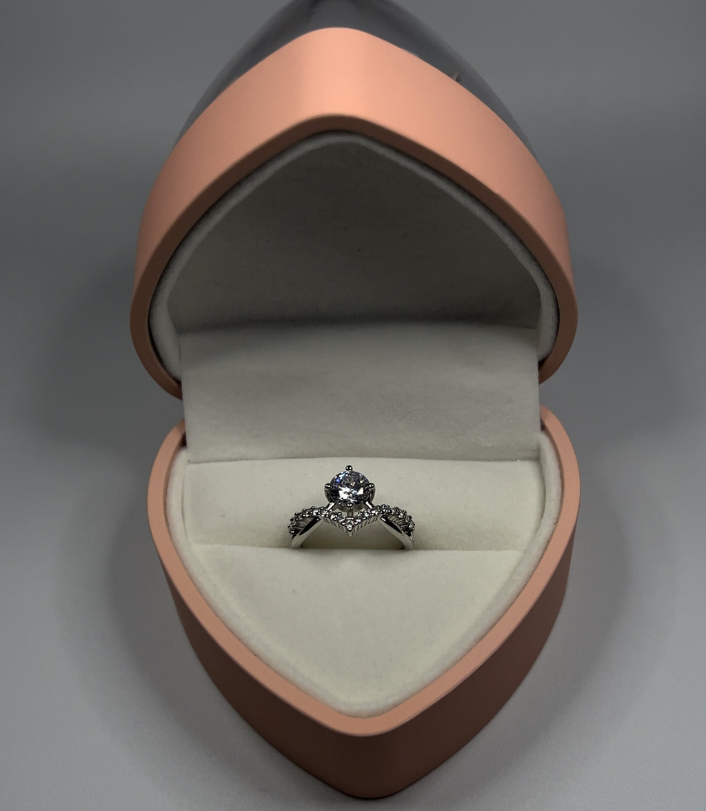 Anillo de diamantes (ajustable)