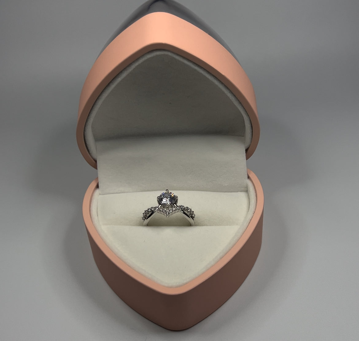 Anillo de diamantes (ajustable)