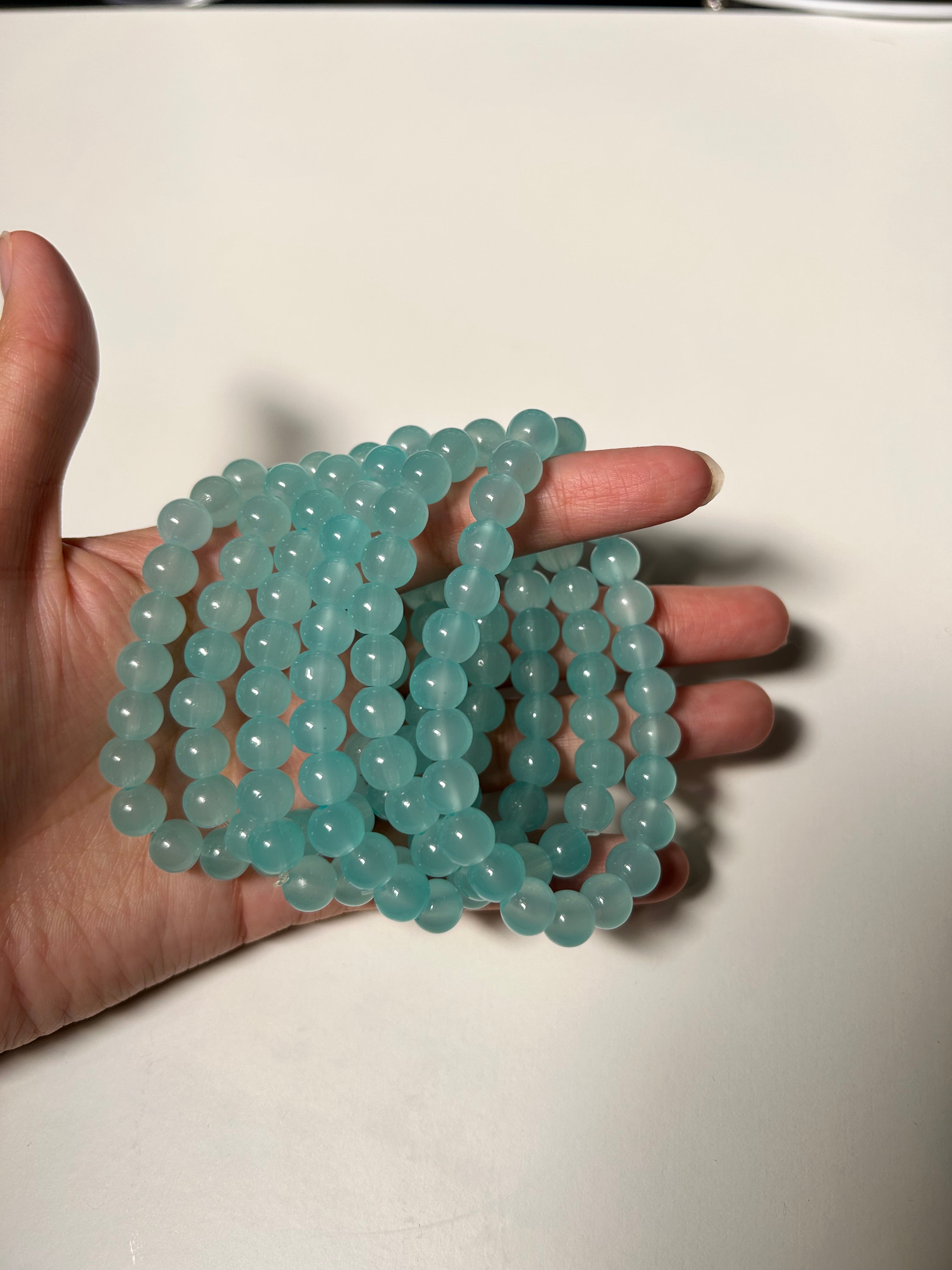 Artic Blue Bead Bracelet