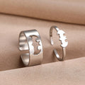 Batman and Catwoman rings