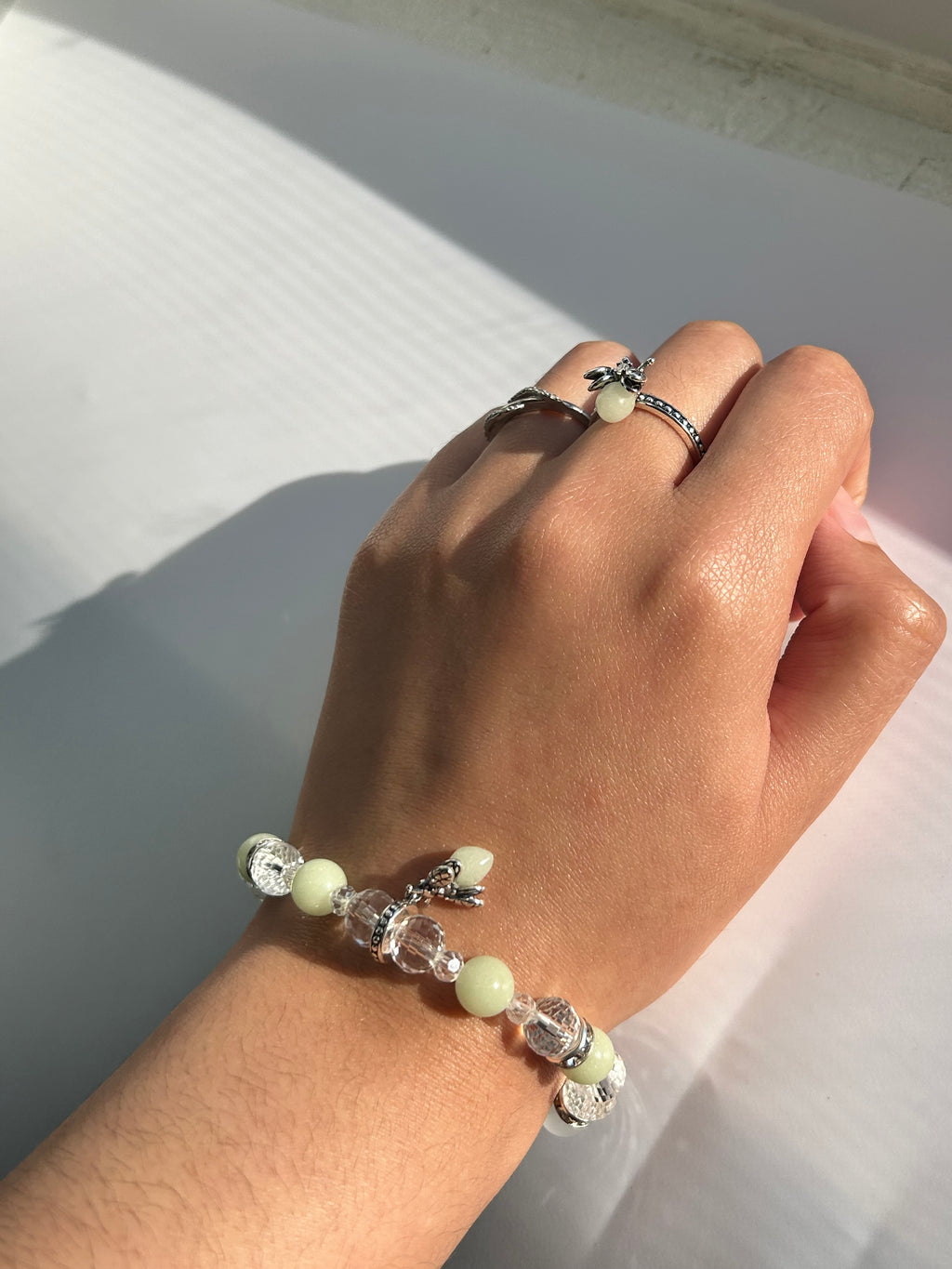 Juego de pulsera y anillo Evangeline y Ray