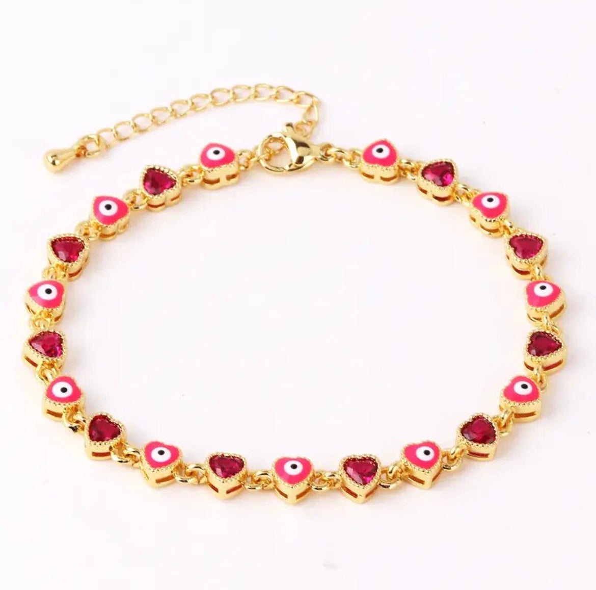 Pulsera corazón mal ojo