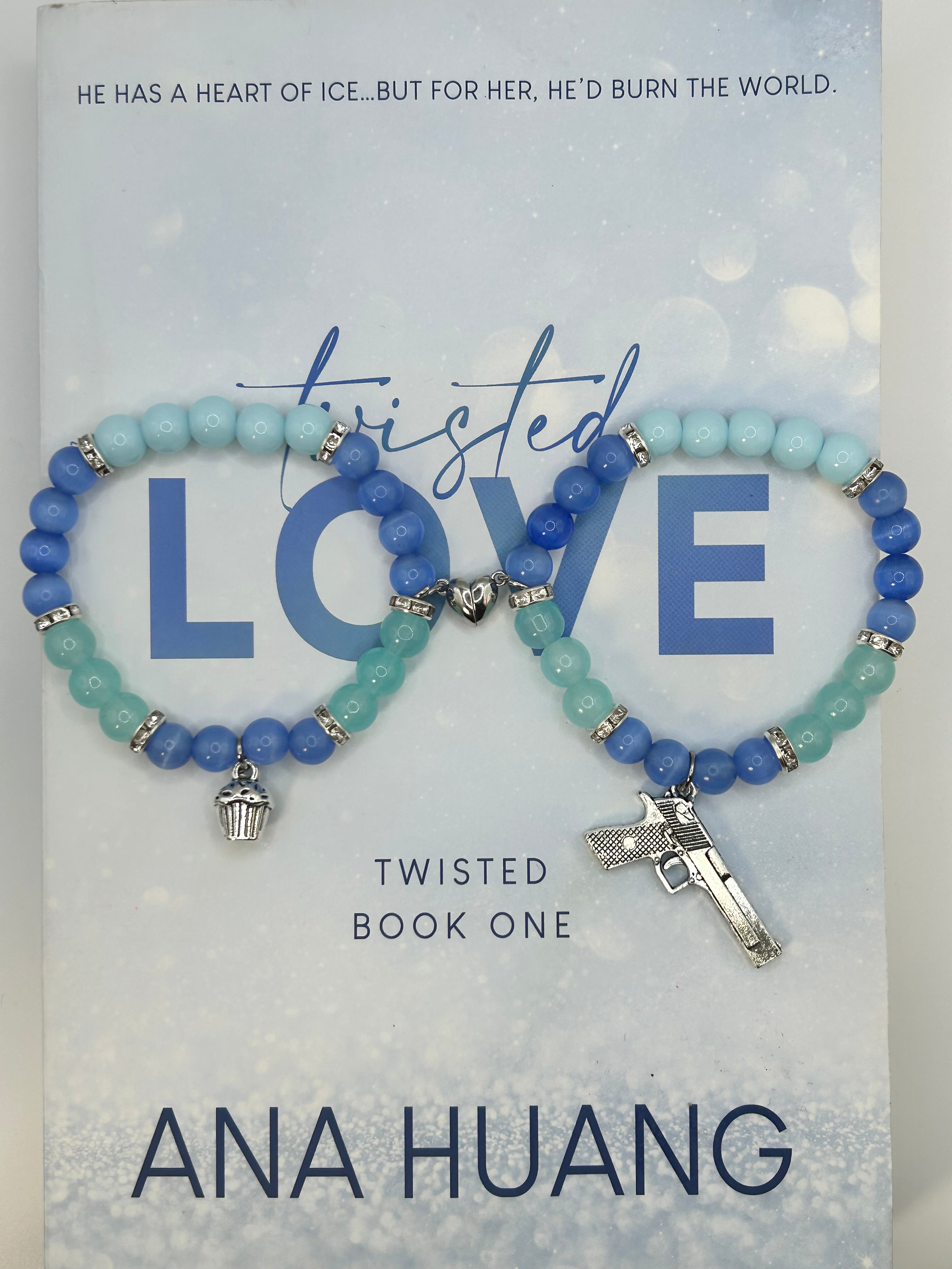 Pulseiras torcidas que combinam com o amor