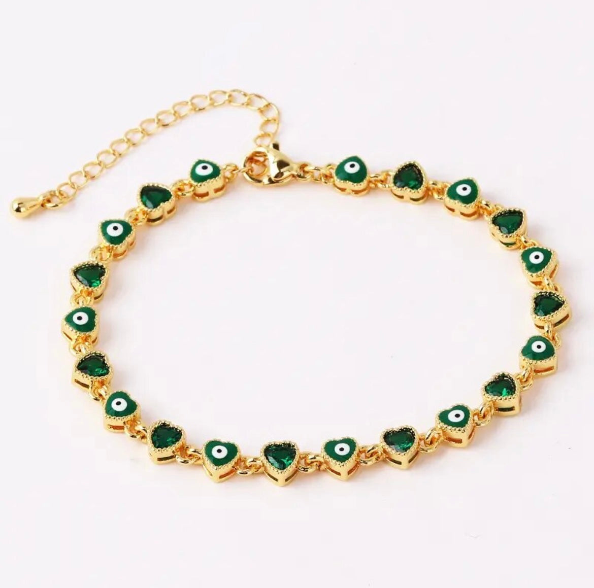 Pulsera corazón mal ojo