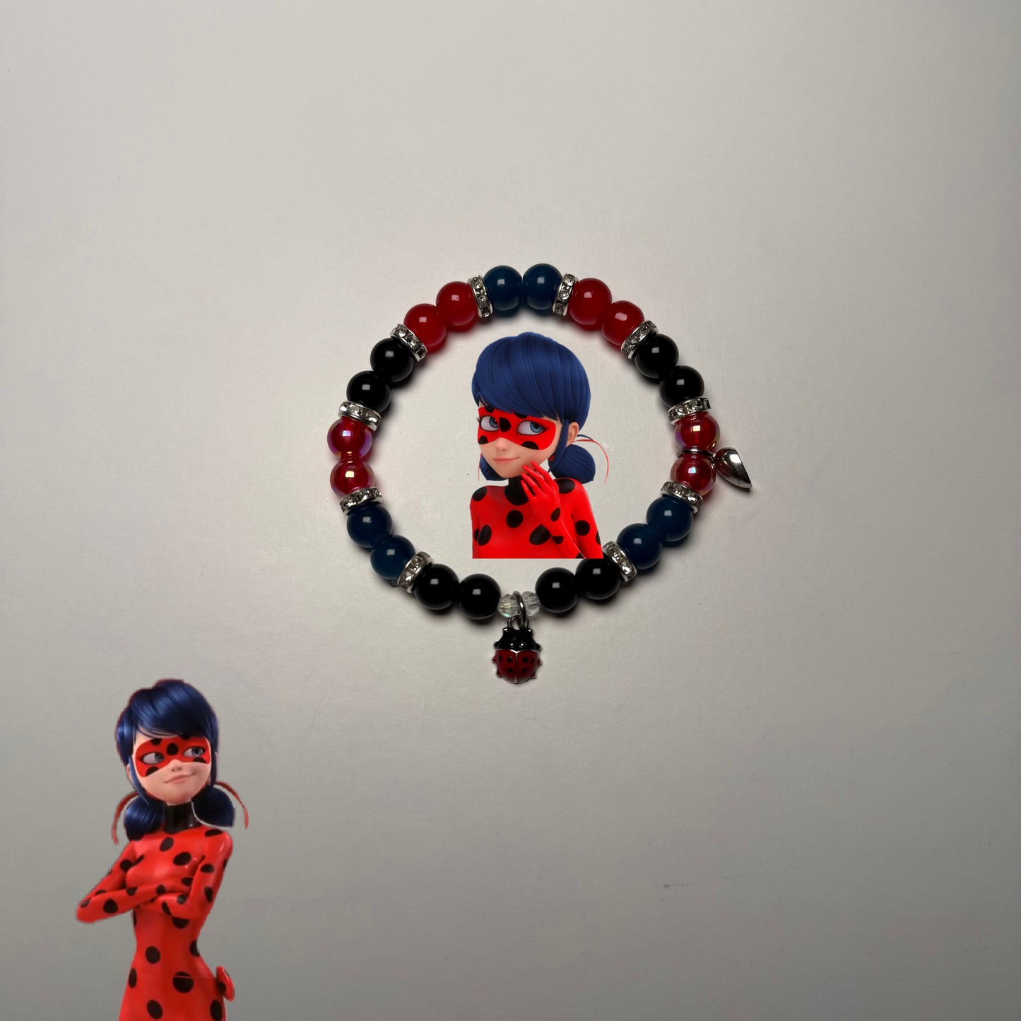 Cat Noir x Lady Bug Matching Bracelets