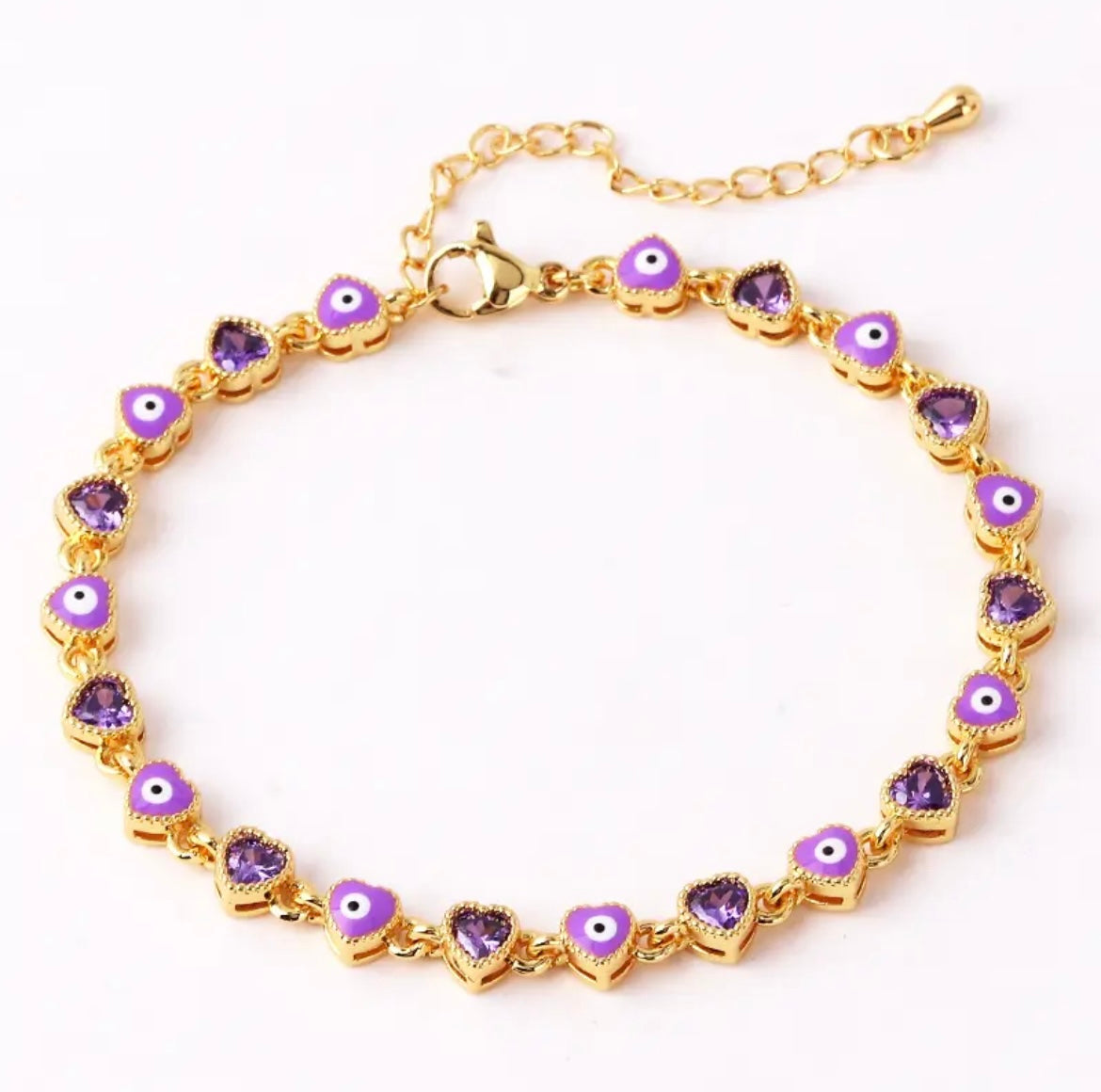 Pulsera corazón mal ojo