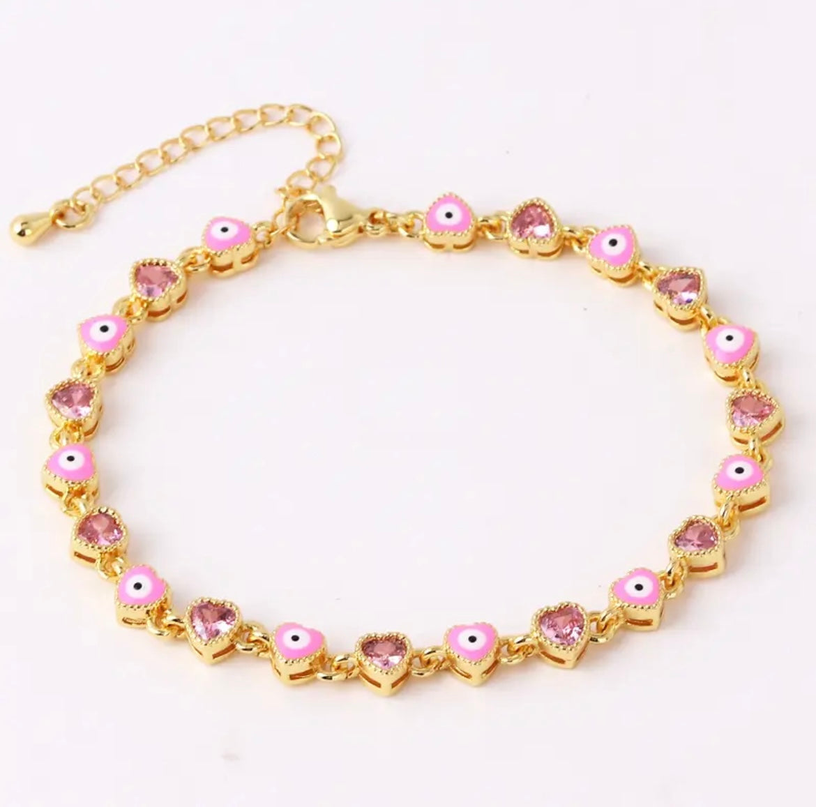 Pulsera corazón mal ojo
