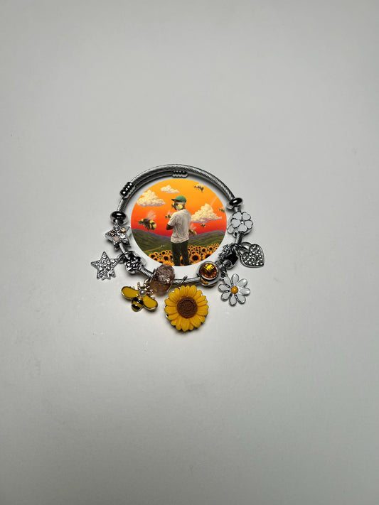 Flower Boy Bangle Bracelet