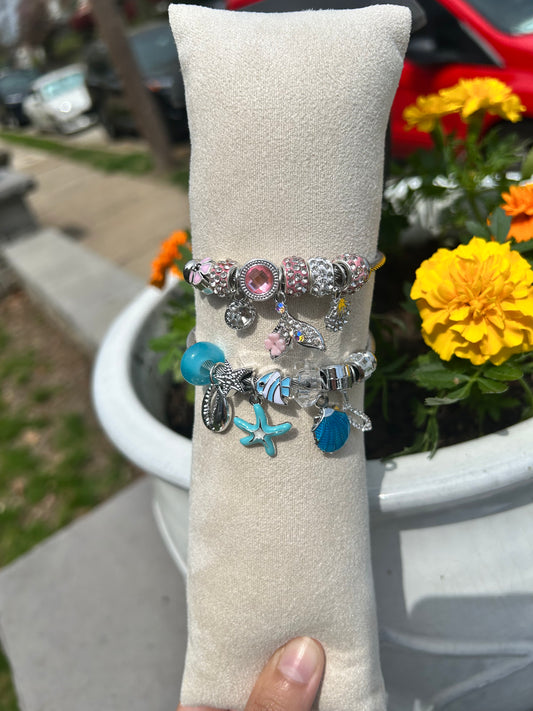 Stainless-Steel Ocean Inspired Bangles