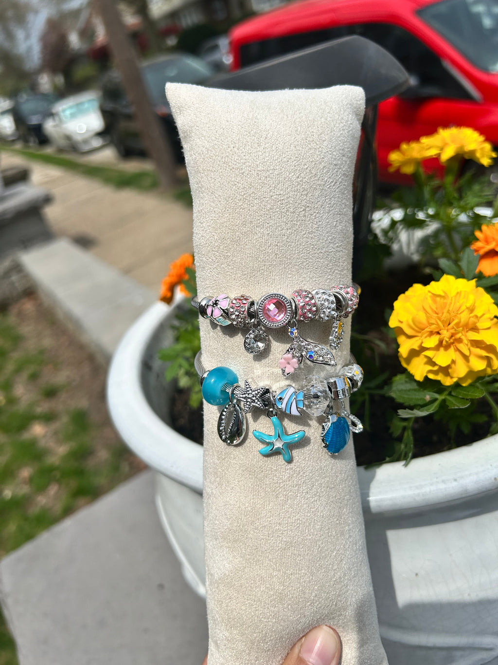 Stainless-Steel Ocean Inspired Bangles